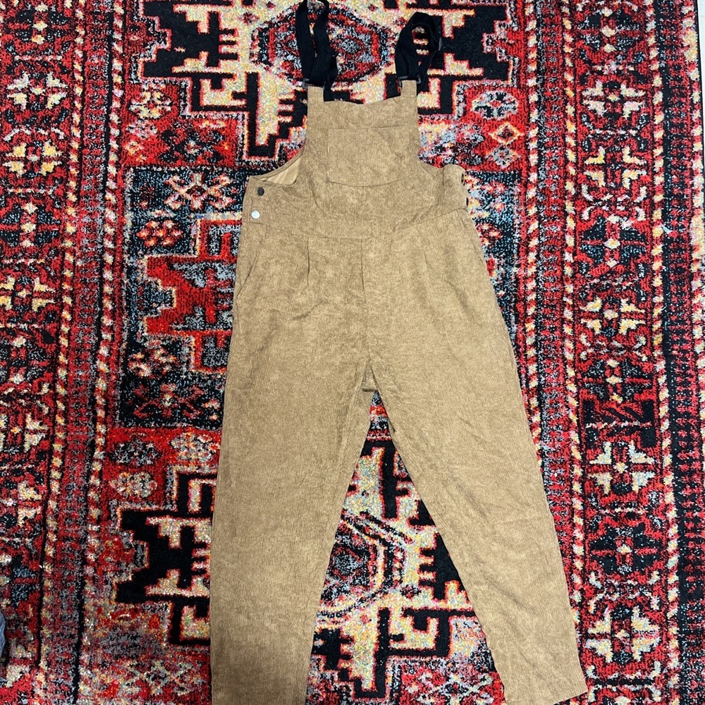 Men’s Brown Corduroy Overalls // Size 32x32